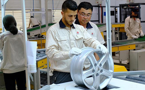 Base de producción de ruedas de aluminio marroquí de una empresa china oficialmente puesta en producción